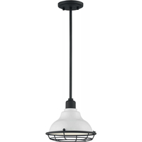 Pendant Fixture - Small - For (1) Incandescent or LED Bulb - Medium Base - White Finish - Bulb Not Included - Nuvo 60-7023
