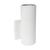 8 in. LED Outdoor Wall Sconce Fixture - Up or Down Installation - White Finish Thumbnail