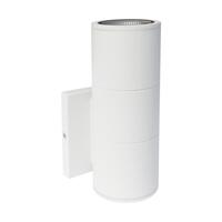 8 in. LED Outdoor Wall Sconce Fixture - Up or Down Installation - White Finish - 900 Lumens - 10 Watt - 3000 Kelvin - 90 CRI - 120-277 Volt - Nuvo 62-1147