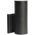 8 in. LED Outdoor Wall Sconce Fixture - Up or Down Installation - Black Finish Thumbnail