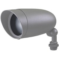 640 Lumens - 6 Watt - 3000 Kelvin - LED Bullet Head Flood Fixture - Light Gray Finish - 5-Year Warranty - Nuvo 62-1202