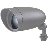900 Lumens - 9 Watt - 3000 Kelvin - LED Bullet Head Flood Fixture - Light Gray Finish - 5-Year Warranty - Nuvo 62-1204