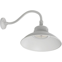 15 in. Wattage and Color Selectable LED Outdoor Wall Sconce Fixture - Downward Light Distribution - White Finish - 5500 Lumen Max - Watts 30-40-50 - Kelvin 3000-4000-5000 - Integrated Photocell - 120-277 Volt - Nuvo 65-660