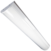 7425 Lumen Max - 55 Watt Max - 4 ft. Wattage and Color Selectable LED Stairwell Light with Motion Sensor and Emergency Backup - Watts 35-45-55 - Kelvin 3500-4000-5000 - 120-277 Volt - TCP STR4UZDA4CCTB