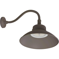 15 in. Wattage and Color Selectable LED Outdoor Wall Sconce Fixture - Downward Light Distribution - Bronze Finish - 5500 Lumen Max - Watts 30-40-50 - Kelvin 3000-4000-5000 - Integrated Photocell - 120-277 Volt - Nuvo 65-662