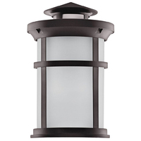 1050 Lumens - 11.5 Watt - 3000 Kelvin - LED Outdoor Wall Sconce Fixture - Bronze Finish - Glass Lens - Euri Lighting EOL-WL11BRZ-1030e