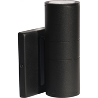 7 in. LED Outdoor Wall Sconce Fixture - Up or Down Installation - Black Finish - 900 Lumens - 10 Watt - 3000 Kelvin - 90 CRI - 120-277 Volt - Nuvo 62-1138