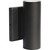 7 in. LED Outdoor Wall Sconce Fixture - Direct and Indirect Light - Black Finish Thumbnail