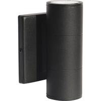 7 in. LED Outdoor Wall Sconce Fixture - Direct and Indirect Light - Black Finish - 900 Total Lumens - 10 Watt - 3000 Kelvin - 90 CRI - 120-277 Volt - Nuvo 62-1142R1