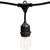 48 ft. Patio String Lights - Black Wire - (15) Suspended Sockets Thumbnail