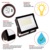 High Pressure Sodium Match - 12,600 Lumens - 105 Watt - 2200 Kelvin - LED Flood Light Fixture Thumbnail