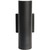 12 in. LED Outdoor Wall Sconce Fixture - Direct and Indirect Light - Black Finish Thumbnail