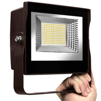 25 Watt - 3760 Lumens - 3 Colors - Selectable LED Flood Light Fixture - Kelvin 3000-4000-5000 - Replaces a 100 Watt Metal Halide Fixture - Yoke Mount - 120-277 Volt - PLT Solutions - PLTS-12252