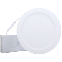 2050 Lumens - 25 Watt - 2700 Kelvin - 8 in. New Construction LED Downlight Fixture - Hardwire - 85 Watt Incandescent Equal - Round - White Trim - 90 CRI - 120 Volt - Green Creative 98110