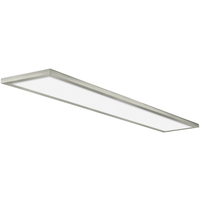 4200 Lumens - 50 Watt - 1 x 4 Color Selectable Surface Mount LED Panel Fixture - Kelvin 3000-4000-5000 - Satin Nickel Trim - 120 Volt - PLT-12427