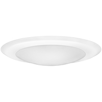 1050 Lumens - 15 Watt - 3000 Kelvin - 6 in. LED Surface Mount Downlight Fixture - Hardwire - 100 Watt Incandescent Equal - Round - White Trim - Dimmable - 120 Volts - PLT-12415