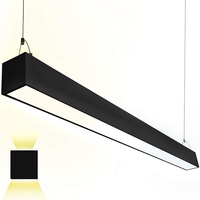 LED 50W 4FT LINEAR SELECTABLE FIXT BLACK