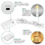 8.4 ft. Battery Operated Christmas Light Stringer - (20) Warm White LED Bulbs Thumbnail