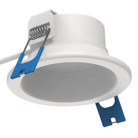 6 Watt - 460 Lumens - Natural Light - 3 in. Color Selectable New Construction LED Downlight Fixture - Hardwire - Kelvin 2700-3000-3500-4000-5000 - 50 Watt Incandescent Equal - Round - White Trim - 90 CRI - 120-277 Volt - PLT-20269