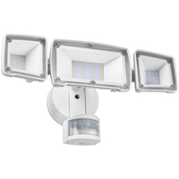 3600 Lumens - 38 Watt - 4000 Kelvin - LED Security Light Fixture with Motion Sensor and Photocell - Adjustable 3-Head - 3 Year Warranty - PLT Solutions - PLT-12418