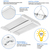 Rotatable Lens - 14,686 Lumens - 110 Watt - 5000 Kelvin - Linear LED High Bay Fixture Thumbnail