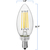 500 Lumens - 4 Watt - 2700 Kelvin - LED Chandelier Bulb - 3.7 in .x 1.4 in. Thumbnail