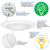 1050 Lumens - 15 Watt - 5000 Kelvin - 6 in. LED Surface Mount Downlight Fixture Thumbnail