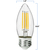 Natural Light - LED Chandelier Bulb - 4 Watt - 40 Watt Equal - 3.6 in. x 1.4 in. Thumbnail