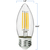 Natural Light - 300 Lumens - 4 Watt - 2700 Kelvin - LED Chandelier Bulb - 3.6 in. x 1.4 in. Thumbnail