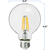 Natural Light - 3 in. Dia. - LED G25 Globe - 4 Watt - 40 Watt Equal - Incandescent Match Thumbnail
