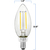 120 Lumens - 1.5 Watt - 2700 Kelvin - LED Chandelier Bulb - 3.8 in. x 1.4 in.  Thumbnail