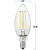 300 Lumens - 3 Watt - 3000 Kelvin - LED Chandelier Bulb - 3.8 in. x 1.4 in. Thumbnail