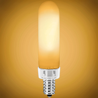 300 Lumens - 4 Watt - 2700 Kelvin - LED T6 Tubular Bulb - 25 Watt Equal - Incandescent Match - 120 Volt - PLT Solutions - PLT-11944
