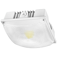 3 Wattages - 3 Colors - Selectable LED Canopy Fixture - Watts 10-15-20 - Lumens Up to 2892 - Kelvin 3000-4000-5000 - PLT Solutions - PLT-12486