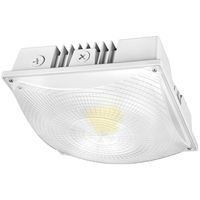 9980 Lumen Max - 75 Watt Max - Wattage and Color Selectable LED Canopy Fixture - Watts 40-60-75 - Kelvin 3000-4000-5000 - PLT Solutions - PLT-12488