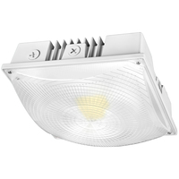 3 Wattages - 3 Colors - Selectable LED Canopy Fixture - Watts 40-60-75 - Lumens Up to 9980 - Kelvin 3000-4000-5000 - PLT Solutions - PLT-12488