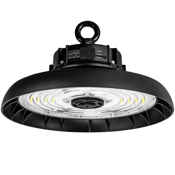 21,750 Lumen Max - 150 Watt Max - Wattage and Color Selectable UFO LED High Bay Light Fixture