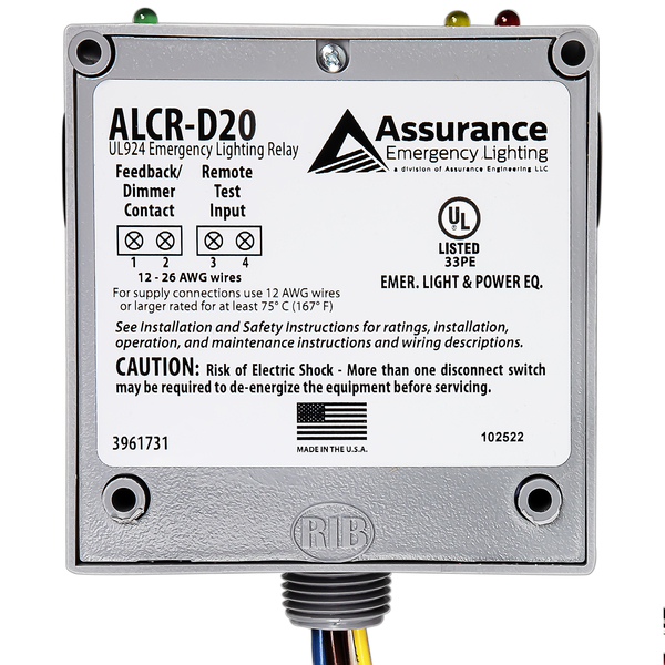 Assurance Emergency Lighting ALCR-D20