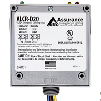 Emergency Automatic Load Control Relay - For use with Auxiliary Generators and Inverters - 120-277 Volt Input - 20 Amp - Assurance Emergency Lighting ALCR-D20