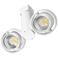 5 Colors - Natural Light - 1570 Lumens - Selectable LED Track Light Fixture - Gimbal - 20 Watt - Kelvin 2700-3000-3500-4000-5000 - 36 Deg. Beam Angle - White - Halo Track Compatible - PLT Solutions - PLT-12483