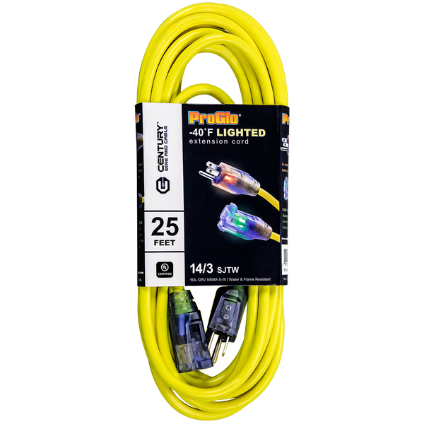 PWC C02407 - 25 ft. - Heavy Duty Extension Cord - 14 AWG