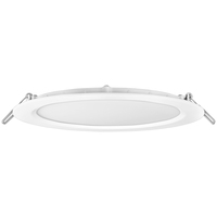 Natural Light - 2069 Lumens - 25 Watt - 3000 Kelvin - 8 in. New Construction LED Downlight Fixture - Hardwire - 90 Watt Incandescent Equal - Round - White Trim - 90 CRI - 120 Volt - Green Creative 98220