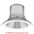 6 in. Reflector and Trim - Matte Silver Baffle with White Trim Thumbnail