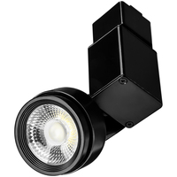 5 Colors - Natural Light - 474 Lumens - Selectable LED Track Light Fixture - Step Cylinder - 7 Watt - Kelvin 2700-3000-3500-4000-5000 - 36 Deg. Beam Angle - Black - Halo Track Compatible - PLT Solutions - PLT-12470