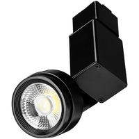5 Colors - Natural Light - 867 Lumens - Selectable LED Track Light Fixture - Step Cylinder - 12 Watt - Kelvin 2700-3000-3500-4000-5000 - 36 Deg. Beam Angle - Black - Halo Track Compatible - PLT Solutions - PLT-12471