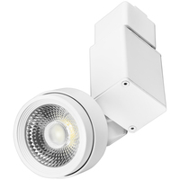 5 Colors - Natural Light - 523 Lumens - Selectable LED Track Light Fixture - Step Cylinder - 7 Watt - Kelvin 2700-3000-3500-4000-5000 - 36 Deg. Beam Angle - White - Halo Track Compatible - PLT Solutions - PLT-12467