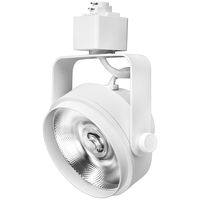 5 Colors - Natural Light - 1218 Lumens - Selectable LED Track Light Fixture - Gimbal - 17 Watt - Kelvin 2700-3000-3500-4000-5000 - 36 Deg. Beam Angle - White - Halo Track Compatible - PLT Solutions - PLT-12477