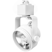 5 Colors - Natural Light - 846 Lumens - Selectable LED Track Light Fixture - Gimbal - 12 Watt - Kelvin 2700-3000-3500-4000-5000 - 36 Deg. Beam Angle - White - Halo Track Compatible - PLT Solutions - PLT-12475