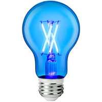 LED A19 Party Bulb - Blue - 4.5 Watt - 40 Watt Equal - Medium Base - PLT-12582
