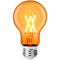 LED A19 Party Bulb - Orange - 4.5 Watt - 40 Watt Equal - Medium Base - PLT-12584